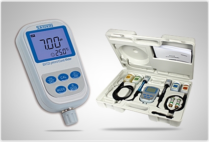 三信便携式双参数测量仪SX723 PH/电导率计